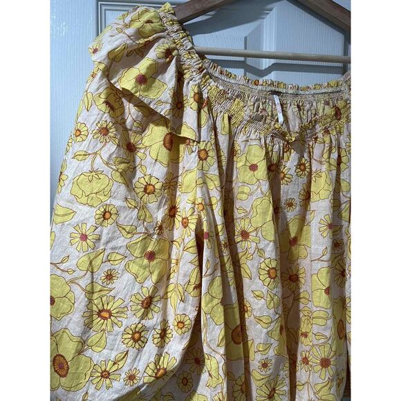 FREE PEOPLE Miss Daisy Cotton Printed Top Multicolor Petite S A001778 - Picture 6 of 12